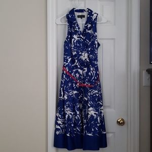 Blue Jones New York Dress size 12 with pink belt